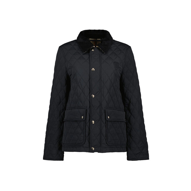 25SS 투 포켓 다이아몬드 숏 퀄팅 자켓 블랙 8096917 - Burberry