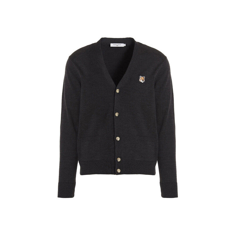 25SS 여성 폭스 헤드 가디건  GU00542KT1036 H190 - Maison Kitsune