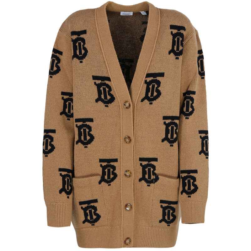 23FW NADINE TB 로고 가디건 카멜 8063208 - Burberry