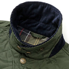 23FW 바버 X 메종키츠네 케닝 퀄팅 자켓 MQU1735 GN73 썸네일 3