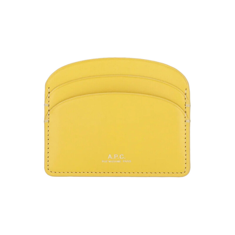 25SS 데미룬 로고 하프문 카드지갑 PXAWV F63270 DAI - A.P.C.