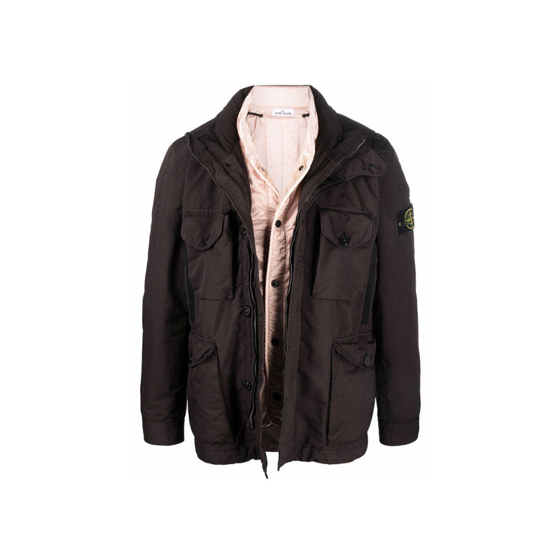 14주년 와펜 다비드 TC 자켓 브라운 751541849 V0070 - Stone Island