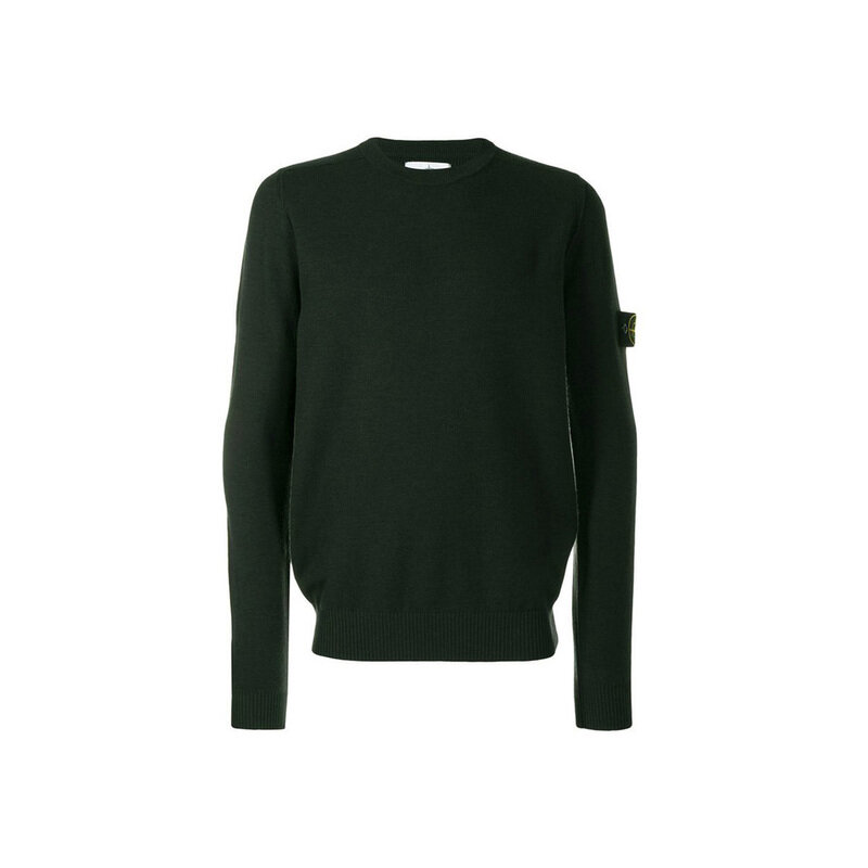 11주년 와펜 니트 다크 그린 7115591A1 V0067 - Stone Island