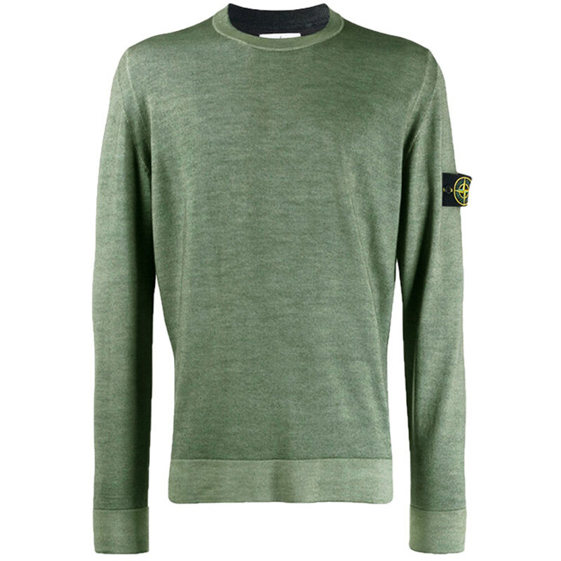 11주년 와펜 풀오버 니트 올리브 7115572A8 V0068 - Stone Island