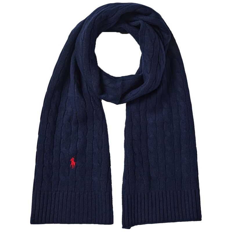 23FW 포니 자수 클래식 케이블 머플러 449891270 002 - Polo Ralph Lauren