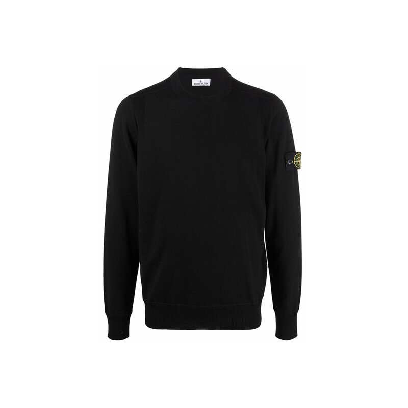 14주년 와펜 패치 울 니트 블랙 7515526C4 V0029 - Stone Island