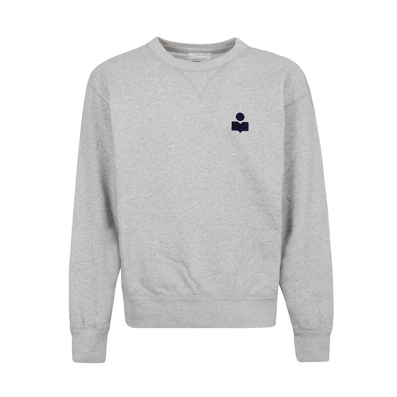 24FW 마이크 벨벳 로고 맨투맨 SW0030HA B1M18H GYMD - Isabel Marant