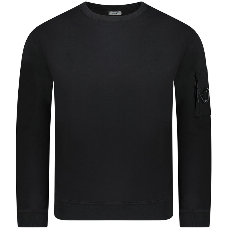 24FW 렌즈 와펜 맨투맨 블랙 17CMSS019A 002246G 999 - CP company