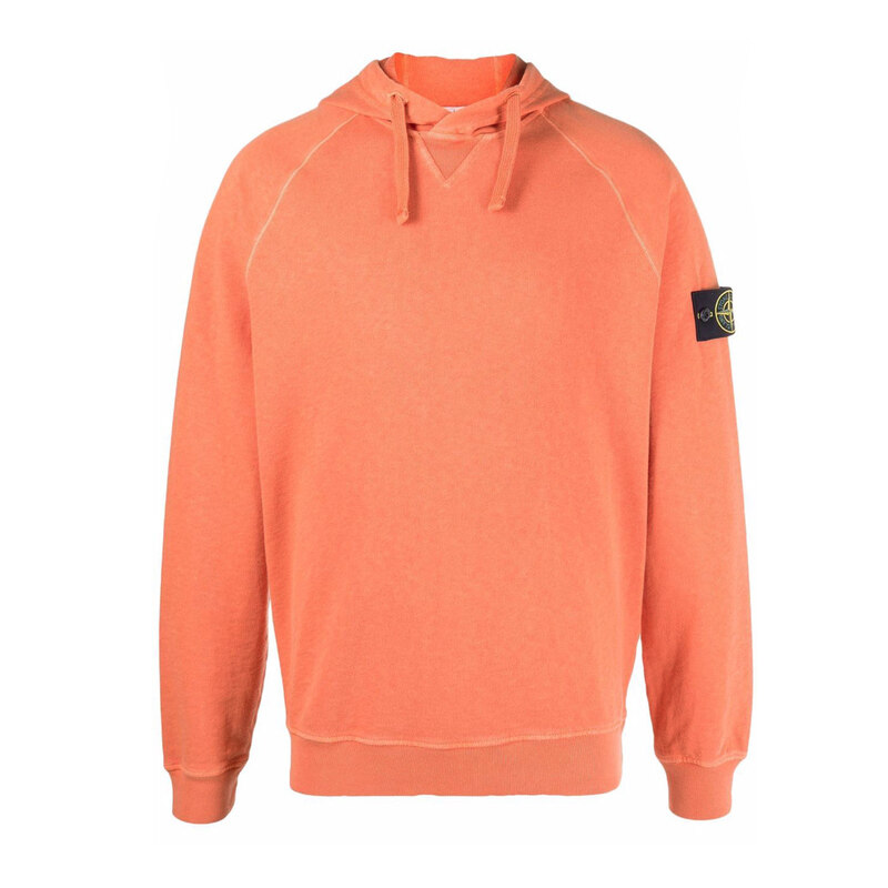 13주년 와펜 패치 후드티 오렌지 761562160 V0132 - Stone Island
