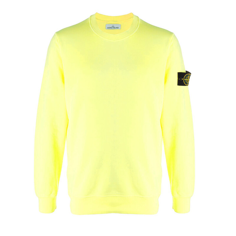 11주년 와펜 크루넥 맨투맨 레몬 721563051 V0031 - Stone Island