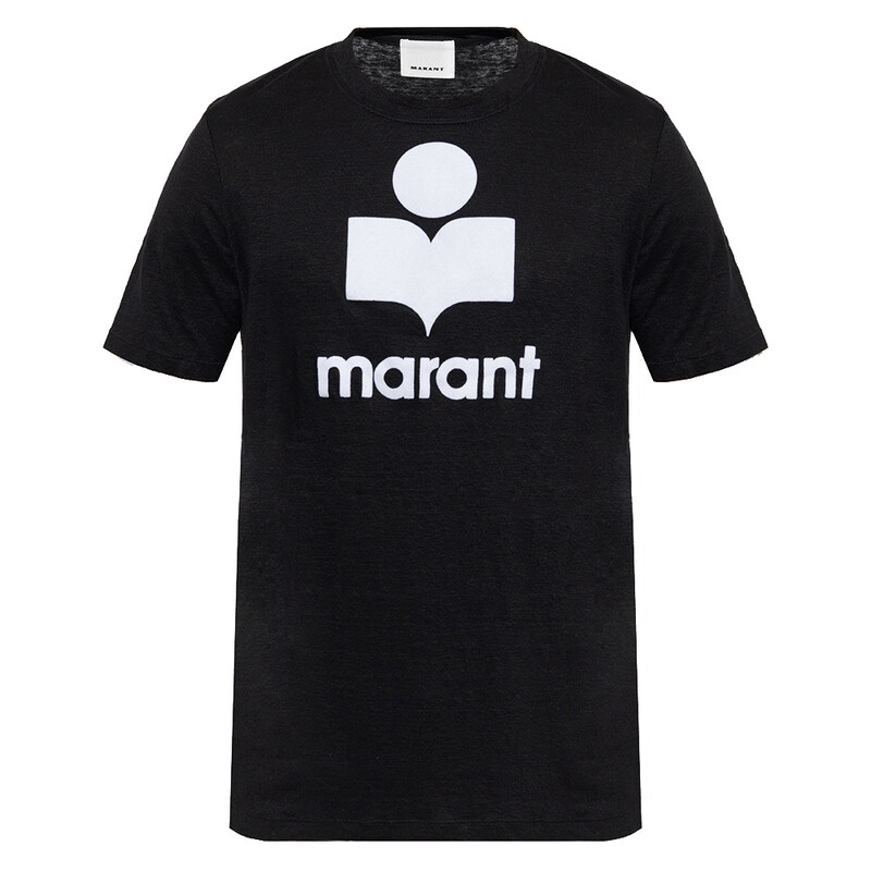 23FW 카르만 KARMAN 린넨티셔츠 TS0045HA A1N08H 01BK - Isabel Marant