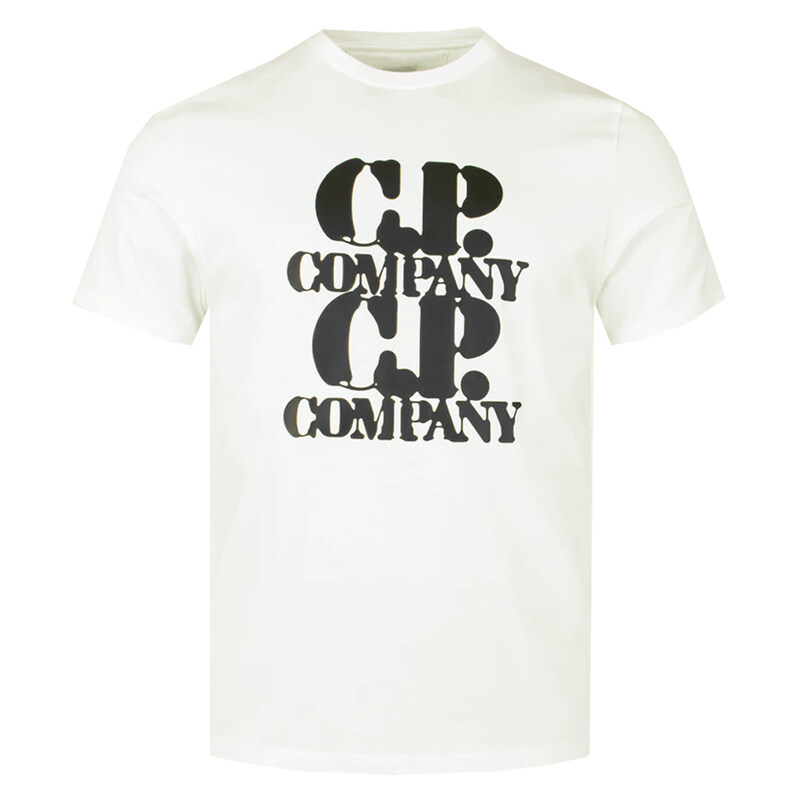 24SS 로고 프린팅 티셔츠 16CMTS137A 005100W 103 - CP company