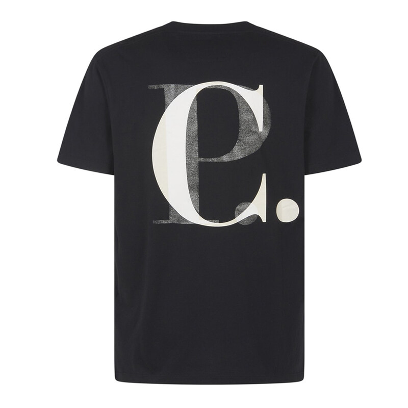 24SS 백로고 프린팅 티셔츠 16CMTS141A 006586W 999 - CP company