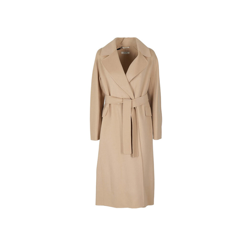 23FW ZENITH 벨티드 울 코트 베이지 2390161533 097 - Max Mara