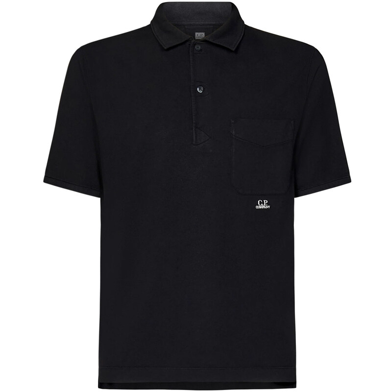 24SS 로고 포켓 폴로 티셔츠 16CMPL214A 006057O 999 - CP company