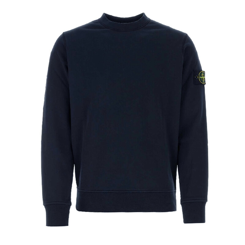 24SS 와펜 크루넥 맨투맨 네이비 801563051 A0020 - Stone Island