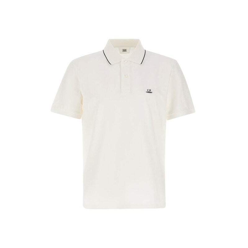 24FW 로고 라인 카라 티셔츠 17CMPL097A 005263W 103 - CP company
