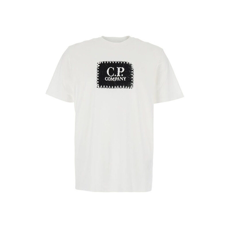 25SS 라벨 프린팅 티셔츠 18CMTS029A 005100W 103 - CP company