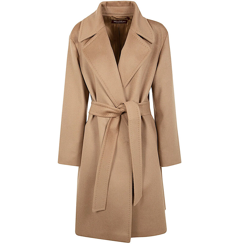 24FW TIGRE 벨티드 울 코트 카멜 2426016091 006 - Max Mara