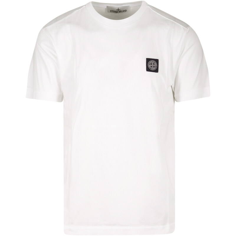 24SS 로고 패치 티셔츠 화이트 801524113 A0001 - Stone Island