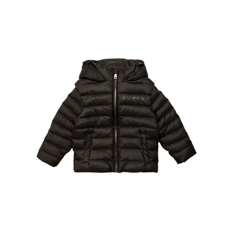 25SS 키즈 여성 로고 후드 패딩자켓 BV2P37 N0014 930 - Balmain