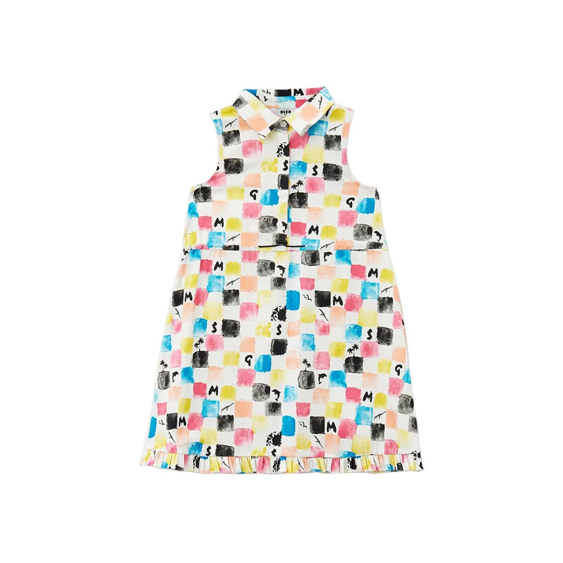 24SS 키즈 여성 그래픽프린트 원피스 S4MSJGDR174 140 - MSGM
