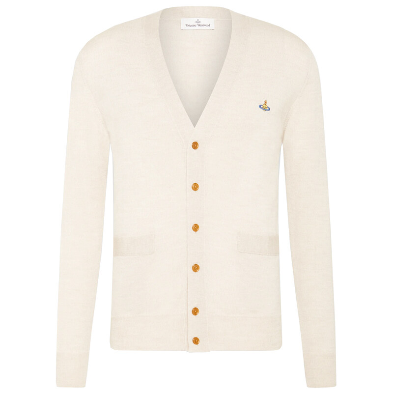 22SS ORB 로고 브이넥 가디건 27010007 Y0003 A401 - Vivienne Westwood