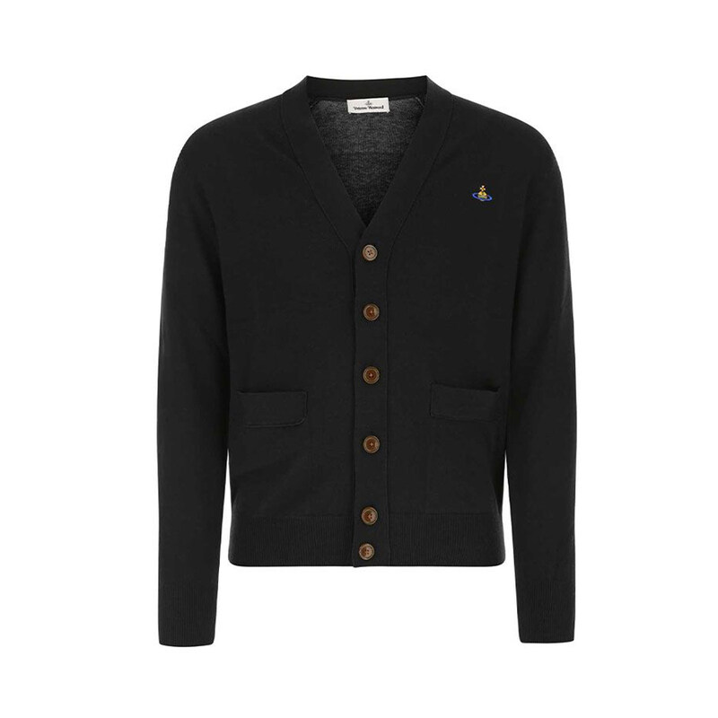 23FW ORB 로고 브이넥 가디건 2701000D Y000E N401 - Vivienne Westwood