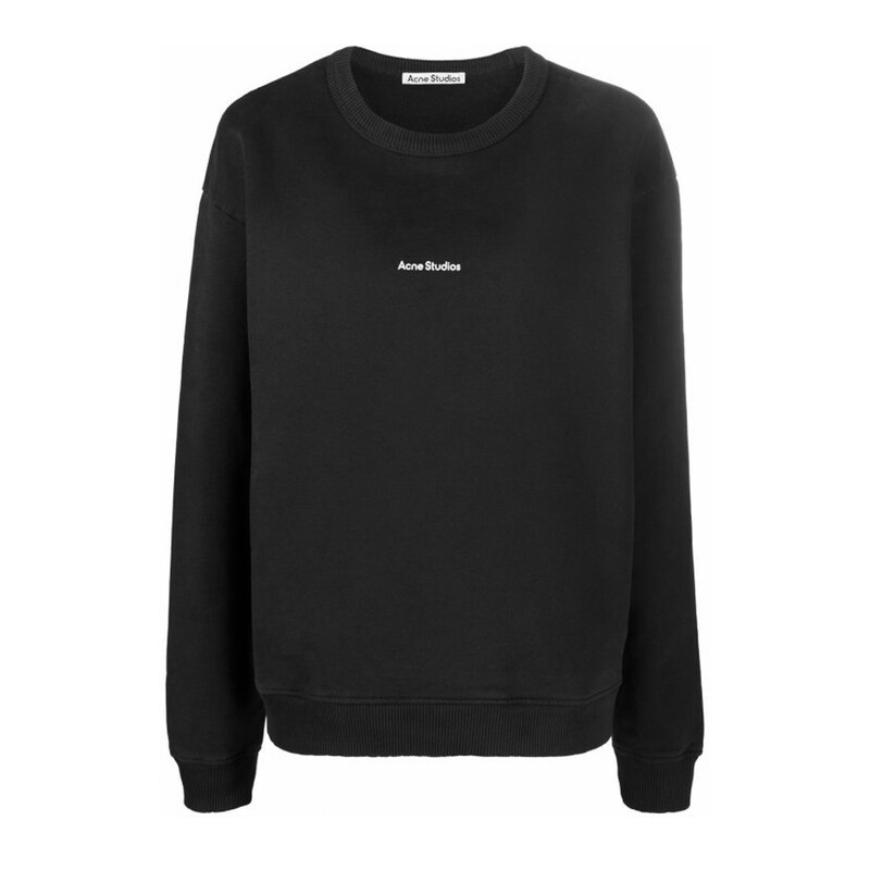 23FW FN-WN 로고 오버핏 기모 맨투맨 블랙 AI0067 900 - Acne Studios