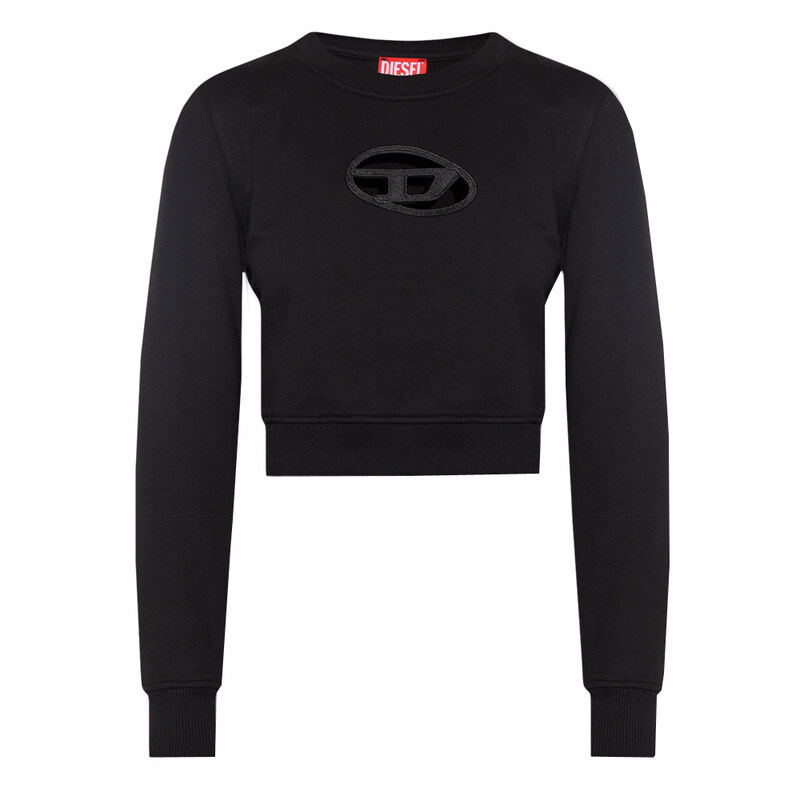 24SS F-SLIMMY 컷아웃 크롭 맨투맨 A09931 0GRAC 9XX - Diesel