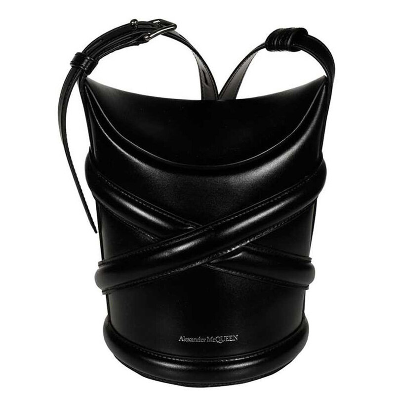 24SS 로고 프린팅 커브 버킷백 656467 1YB45 1000 - Alexander McQueen