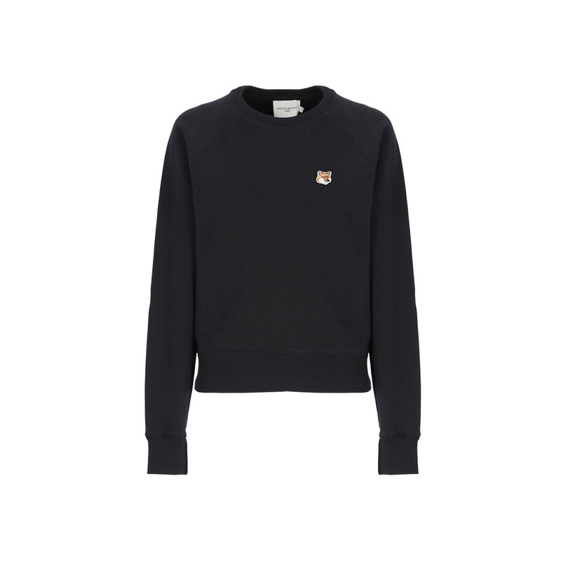 24SS 여성 폭스 맨투맨 블랙 AW00303KM0001 P199 - Maison Kitsune