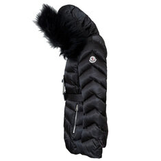 24FW CUPIDONE 로고 후드 퍼 패딩 1A001 77 59685 999 썸네일 3