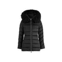 24FW CUPIDONE 로고 후드 퍼 패딩 1A001 77 59685 999 썸네일 1
