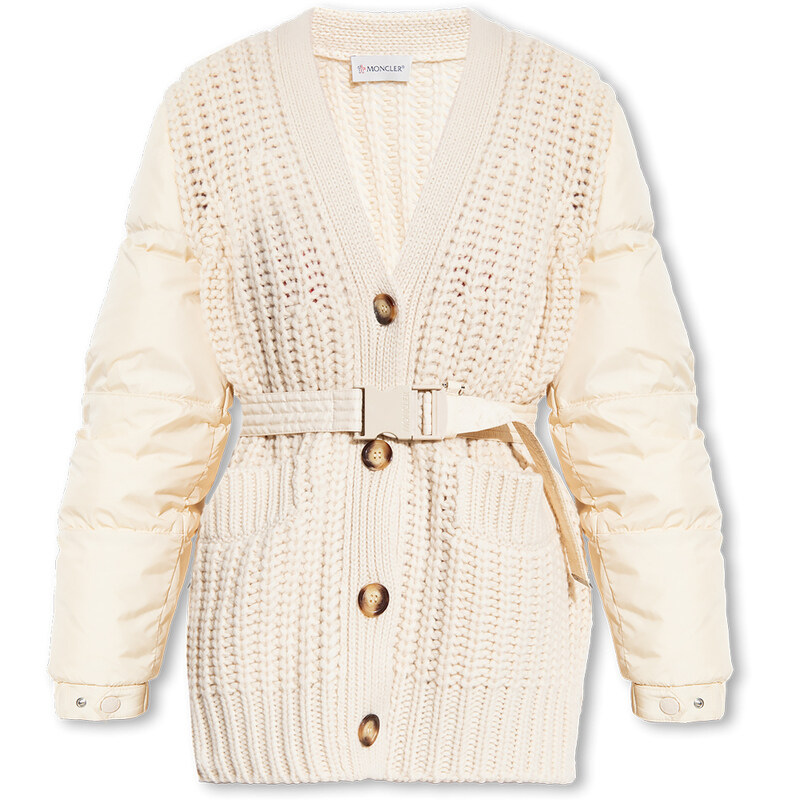 24FW 로고 패치 믹스 패딩 가디건 9B000 36 M2079 034 - Moncler