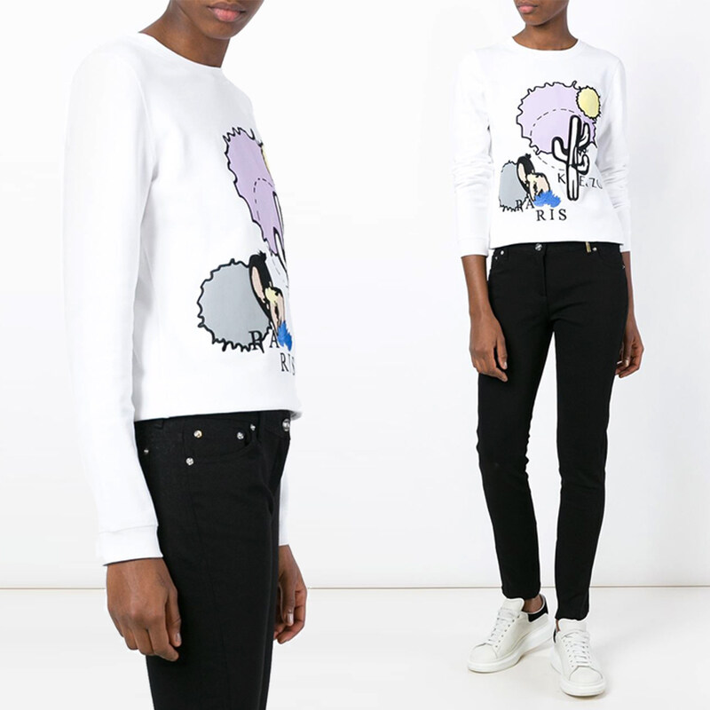 11주년 여성 선인장 엠보 맨투맨 2SW799 950 01 - Kenzo