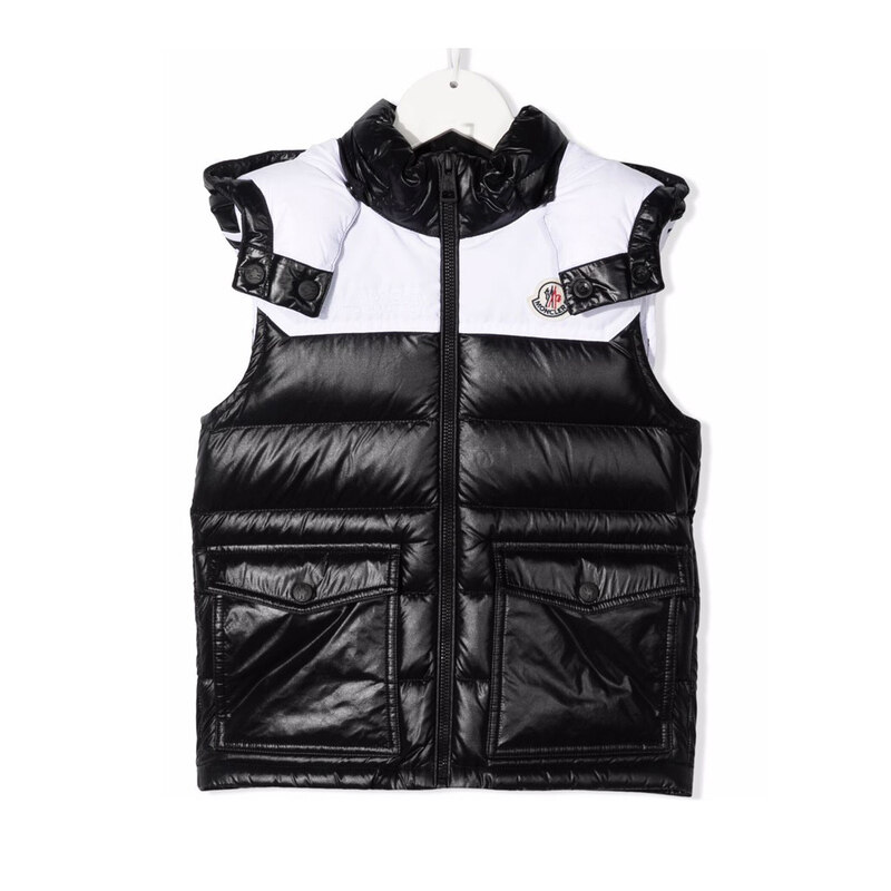 22SS 키즈 여성 로고 패딩 조끼 1A000 95 53A0E 999 - Moncler