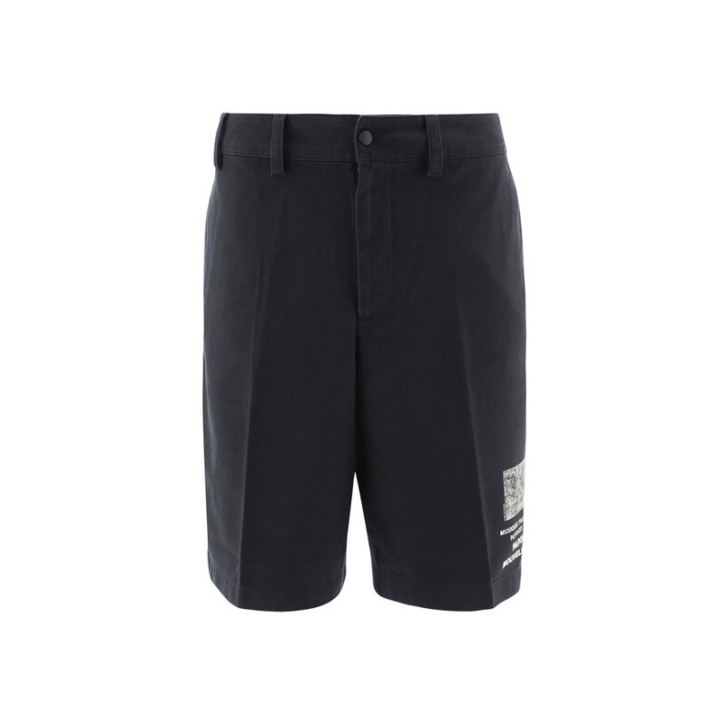 24FW PAPOUASIE 숏 팬츠 블랙 BE0056 900 - Acne Studios