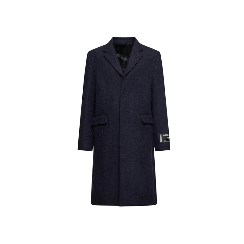 24SS 로고 라벨 울 싱글 코트 다크네이비 B90730 833 - Acne Studios