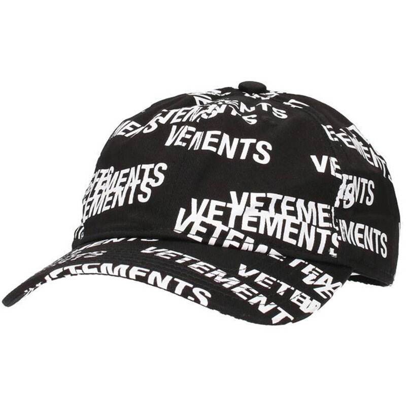 24SS 로고 패턴 캡모자 블랙 UA53CA250B BLACK - Vetements
