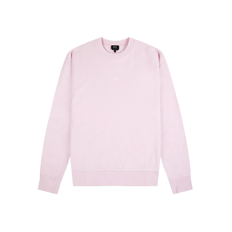 23SS 스몰 로고 맨투맨 로즈페일 COEIP H27621 FAB - A.P.C.