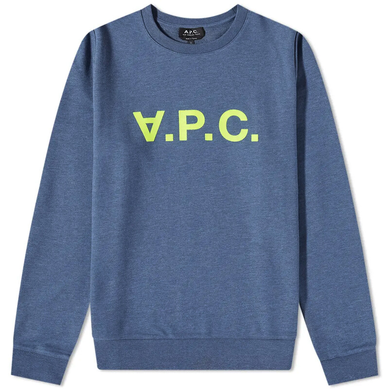 23FW VPC 벨벳 로고 맨투맨 COETS H27746 PIA - A.P.C.