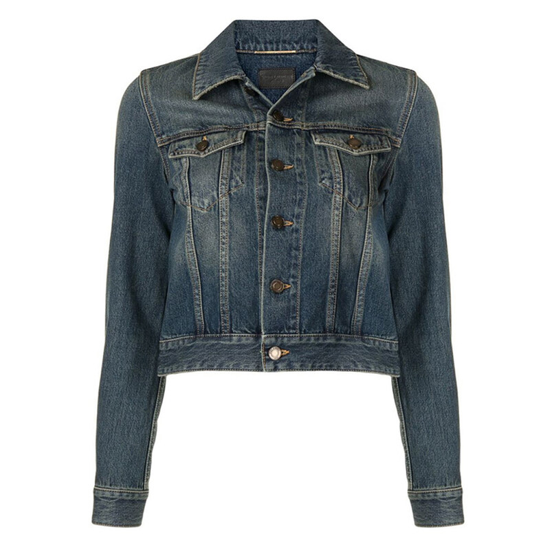 22SS 클래식 포켓 데님자켓 블루 572367 YC868 4255 - Saint Laurent