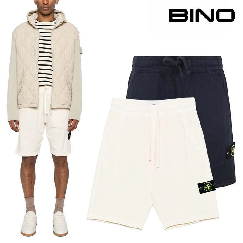 스톤 아일랜드 남성 반바지 스톤아일랜드 컴퍼스 배지 쇼츠 K1S156200009S0060 - Stone Island
