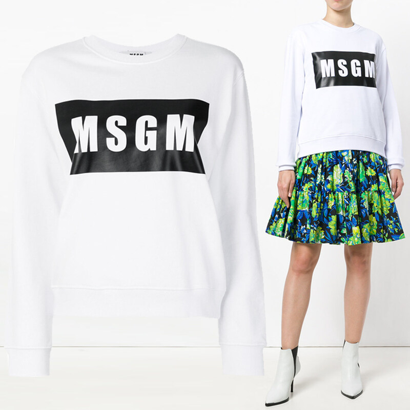 11주년 스퀘어 로고 맨투맨 2441MDM96 184298 01 - MSGM