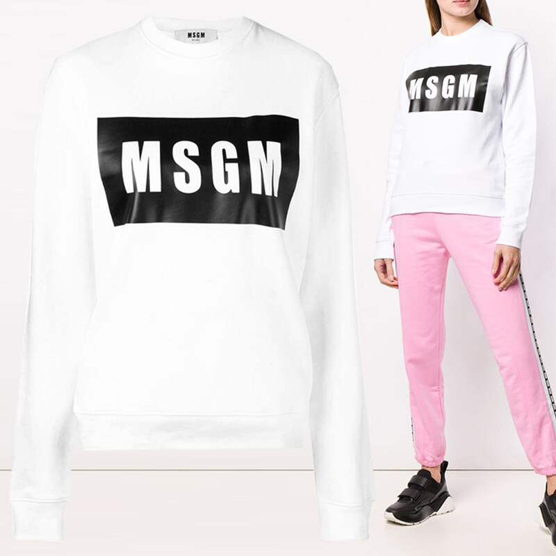 11주년 스퀘어 로고 맨투맨 2641MDM96 195299 01 - MSGM