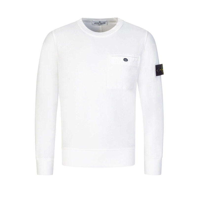 12주년 키즈 여성 와펜 포켓 맨투맨 741660142 V0001 - Stone Island