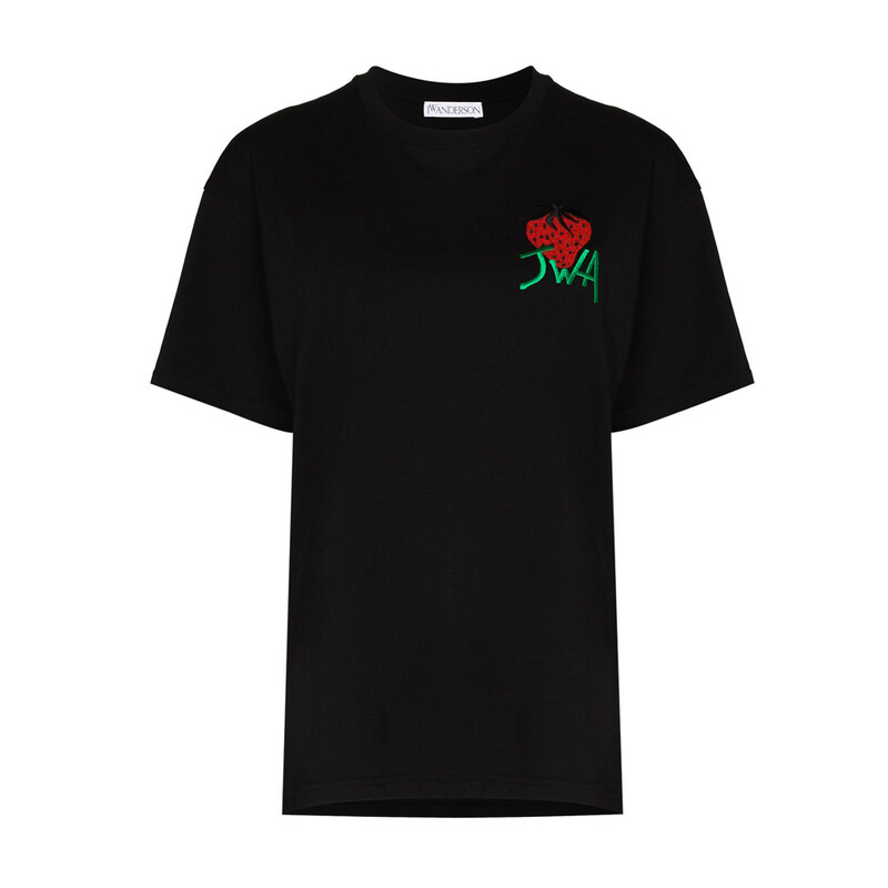 13주년 스트로베리 자수 티셔츠 JT0072 PG0772 999 - JW Anderson