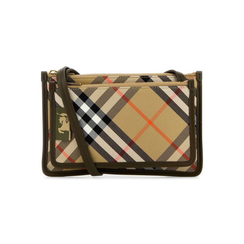 24FW 로고 라벨 빈티지 체크 크로스백 샌드 8098199 - Burberry