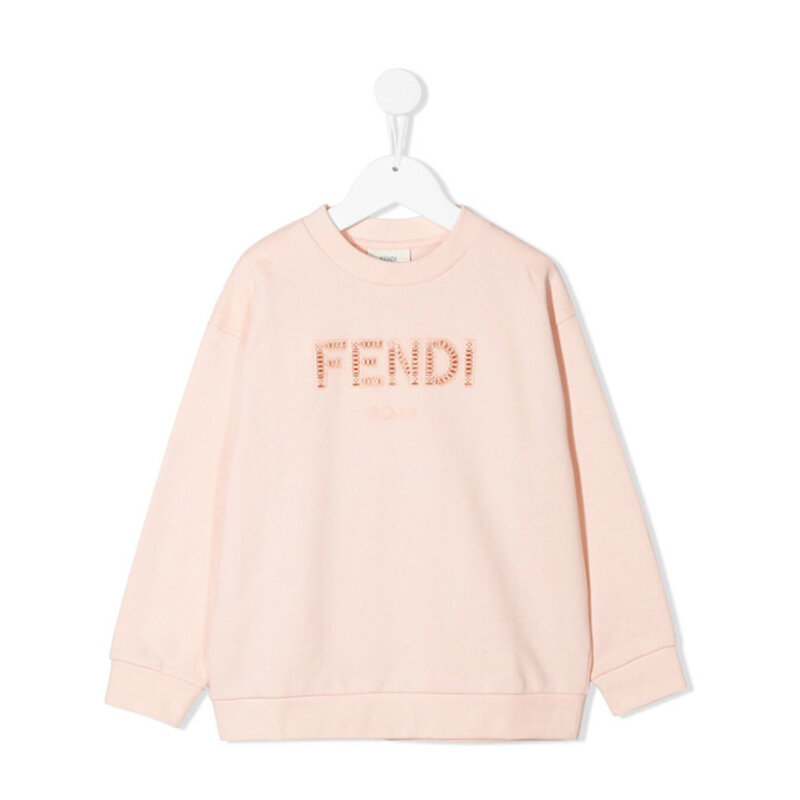 21FW 키즈 여성 로고 레터링 맨투맨 JUH030 5V0 F16WG - Fendi